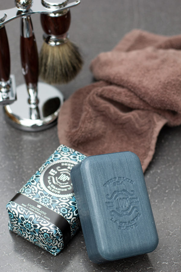 La Chatelaine MEN'S LUXURY SOAP 250G, DEEP BLUE SEA