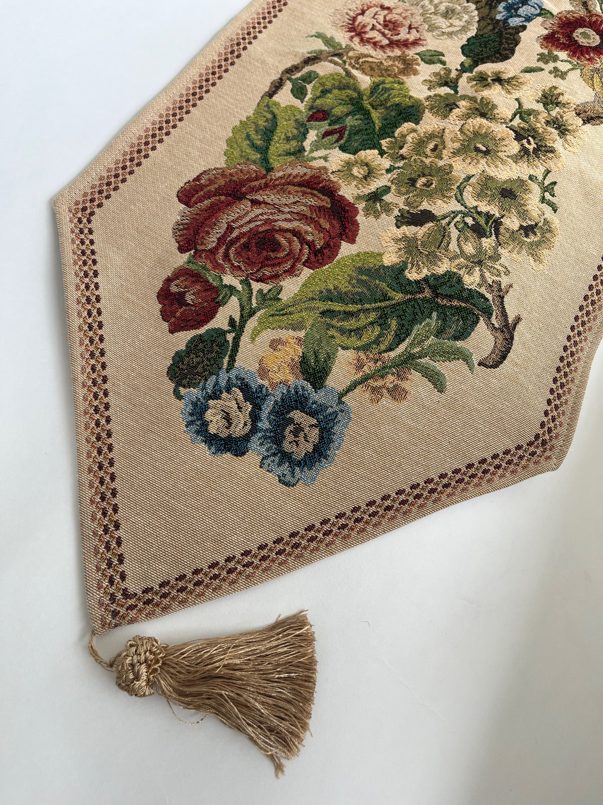Belgian Runner Floral Beige
