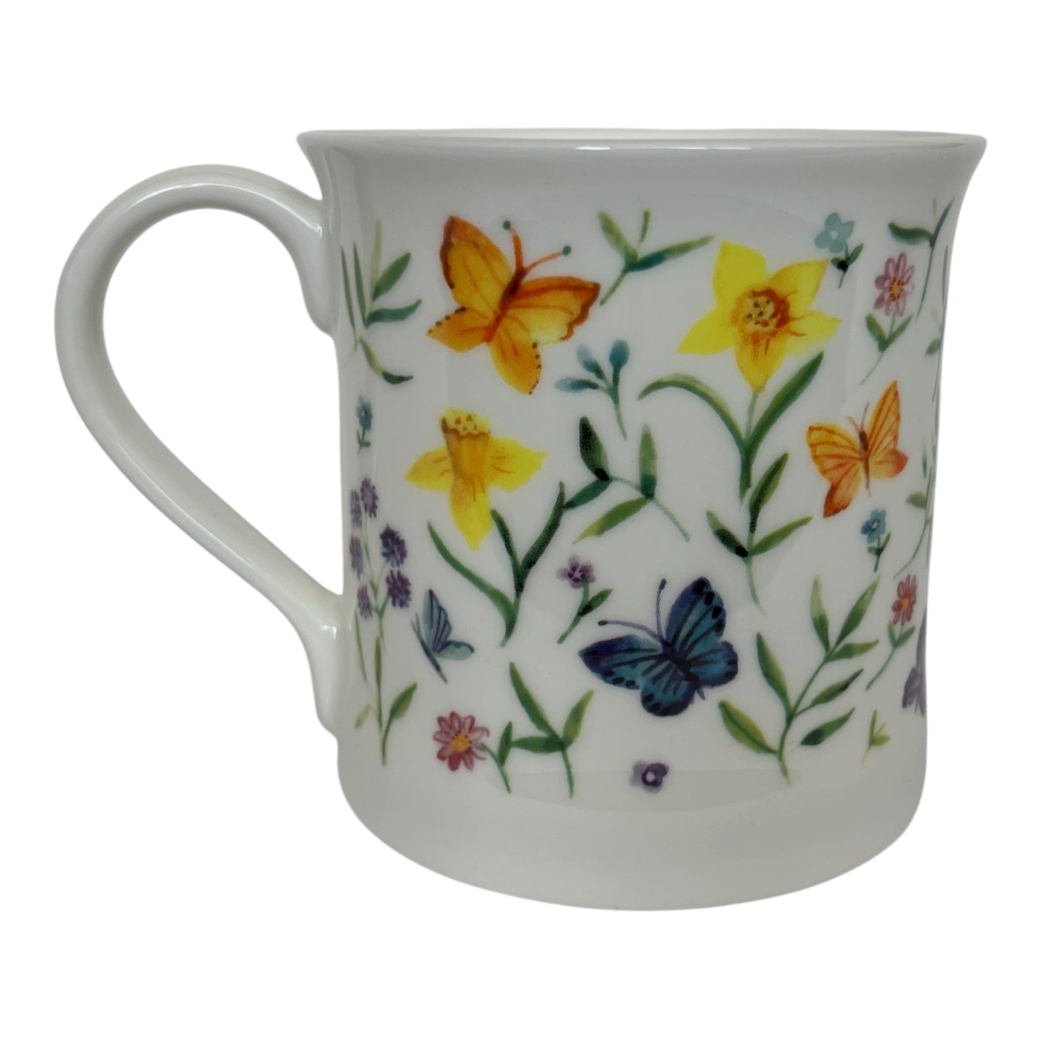 Mug Devon Butterflies and Daffodils