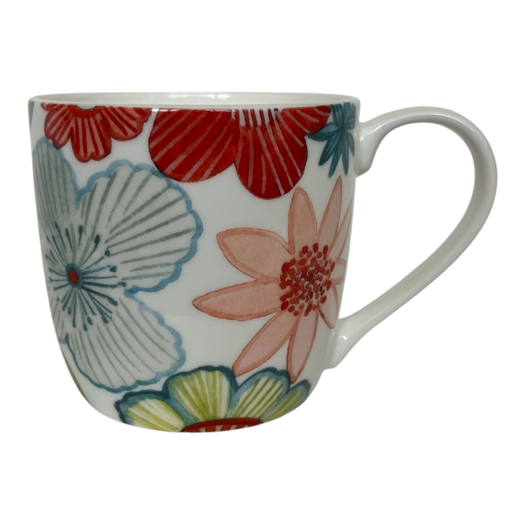Mug Jade Retro Flowers