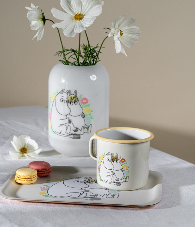 MOOMIN ENAMEL MUG, FLOWERS 18oz