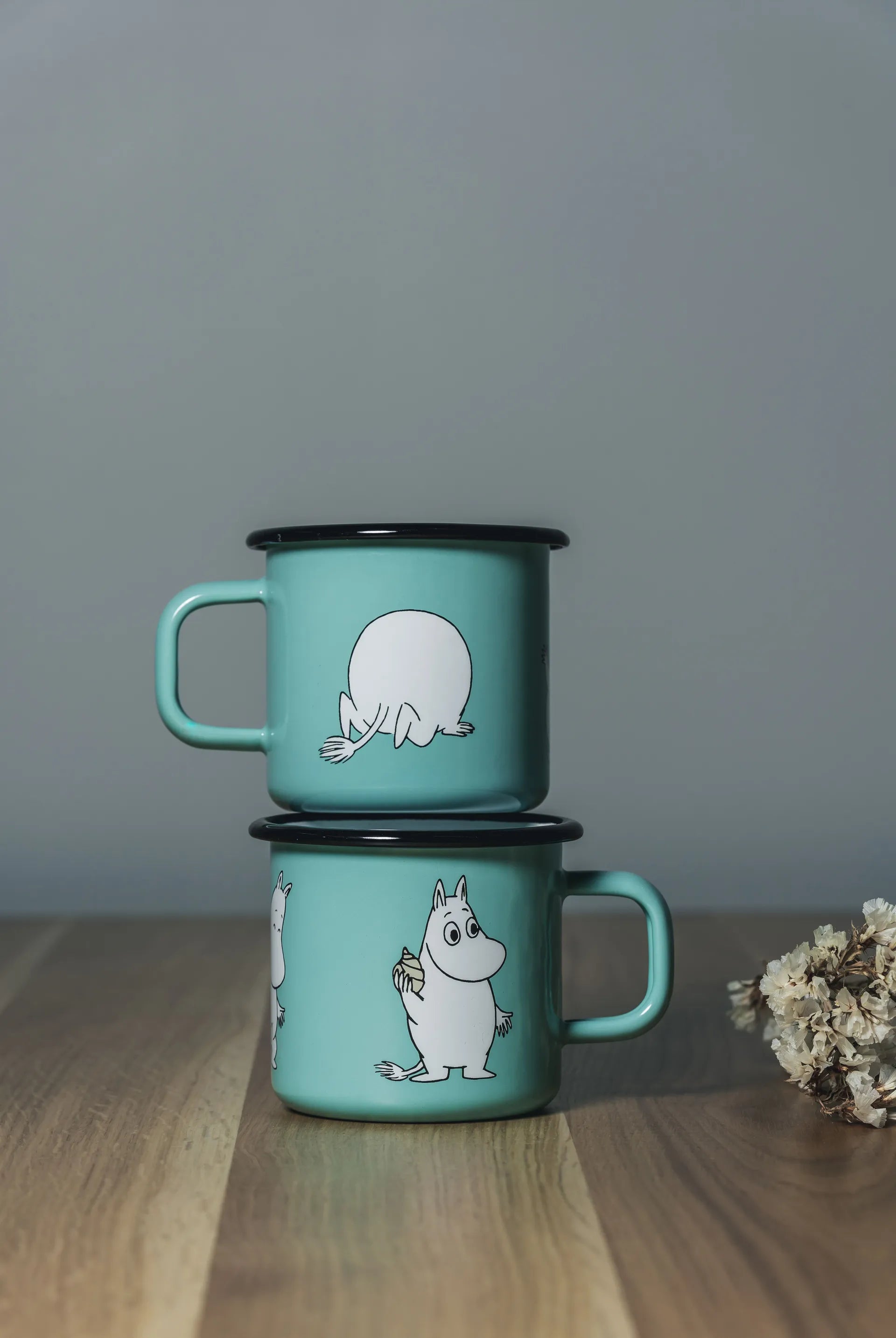 MOOMIN ENAMEL MUG, RETRO MINT