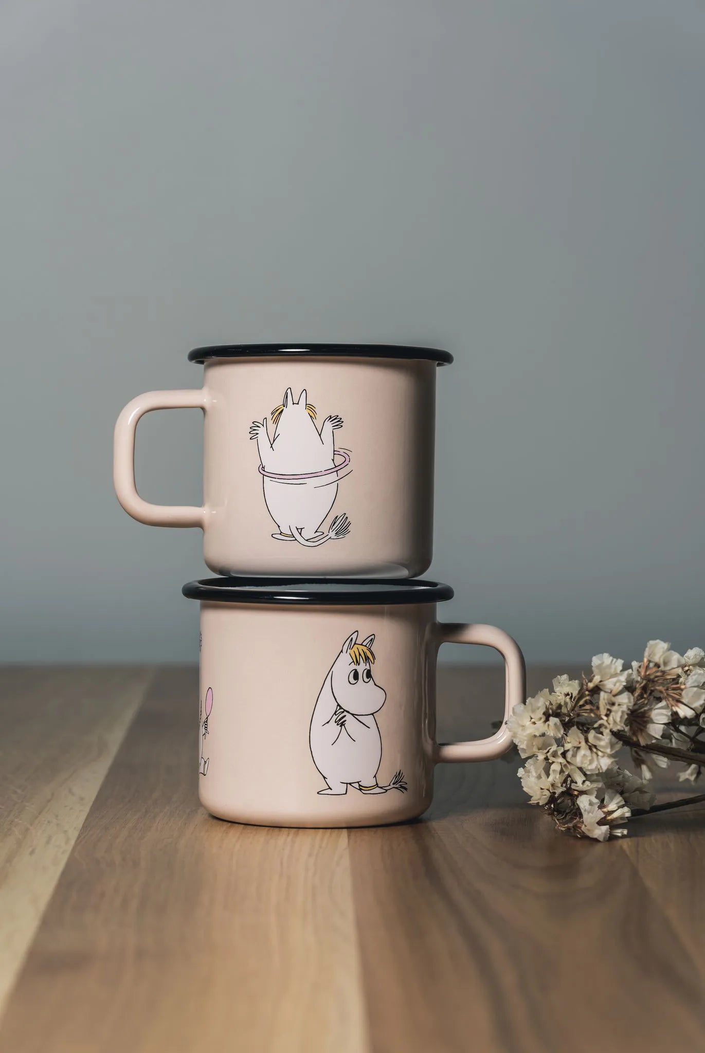 MOOMIN ENAMEL MUG, SNORKMAIDEN BEIGE