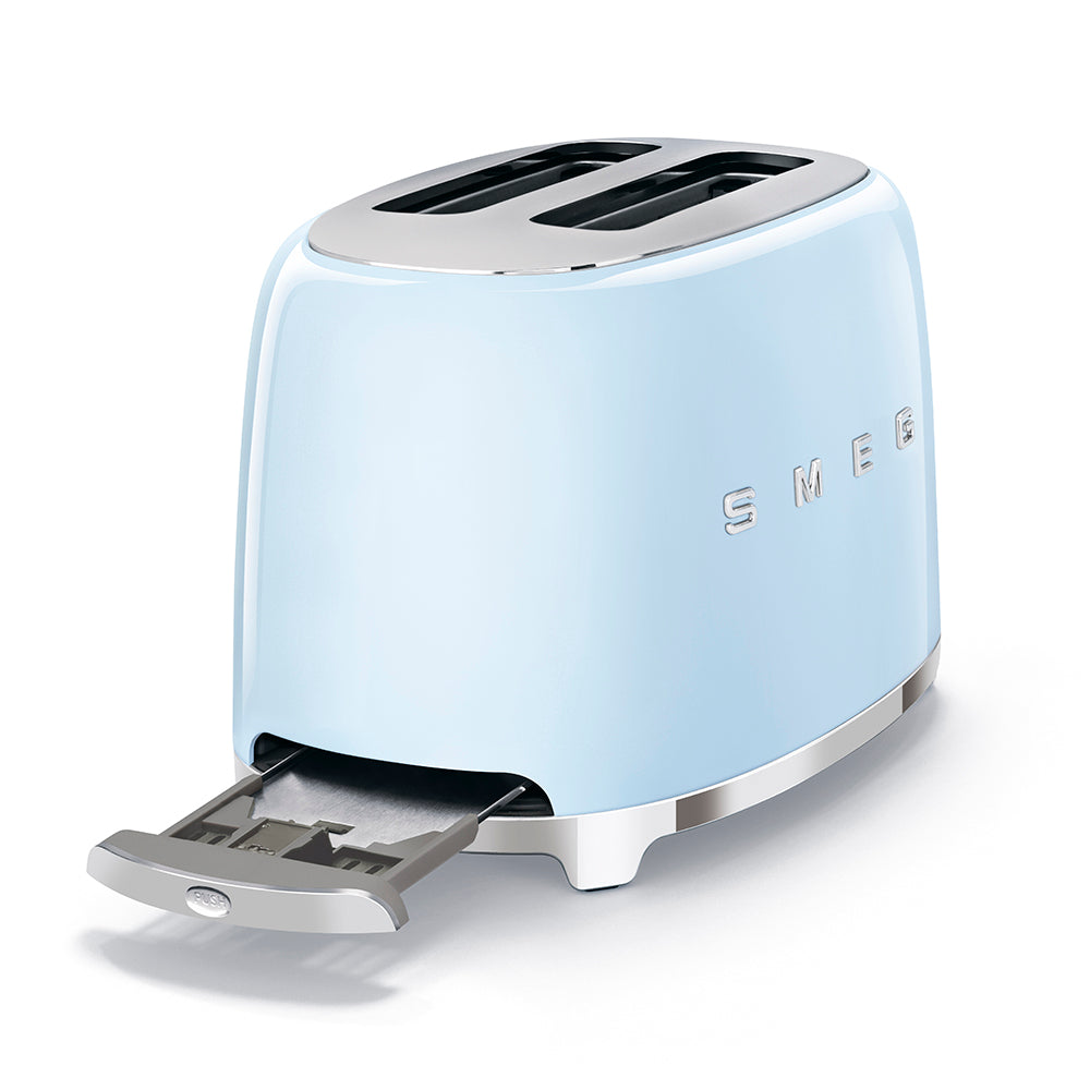 SMEG 2 Slice Toaster, Pastel Blue