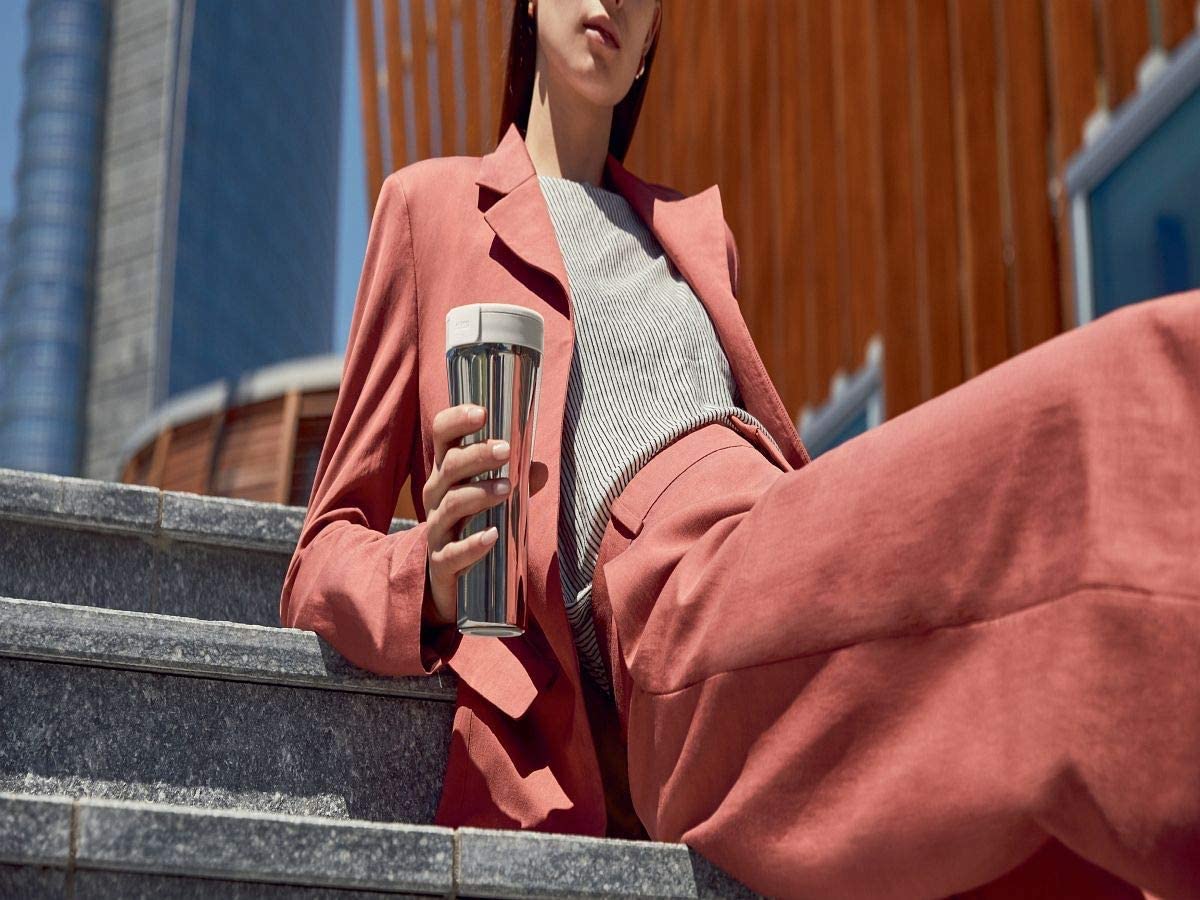 Alessi Caffa Travel Mug, White