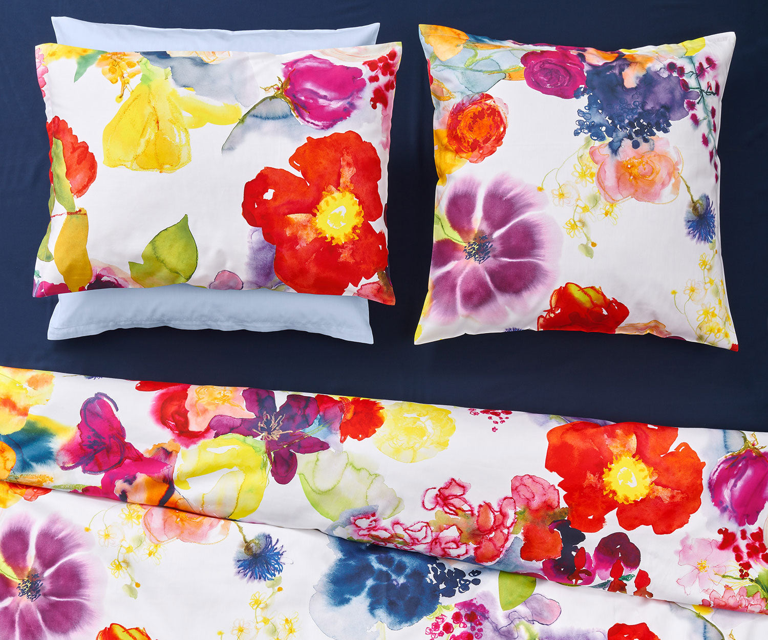 Christian Fischbacher Duvet Cover Set, FLOWER POWER SATIN