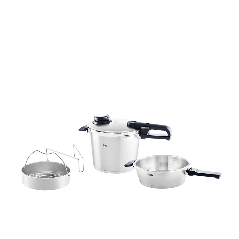Fissler Vitavit Premium Pressure Cooker & Skillet Set, 6.0L + 2.5L