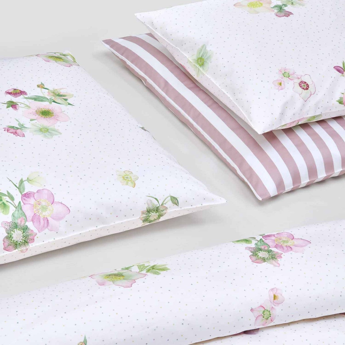 Christian Fischbacher Premium Duvet Cover Set, FLEUR SATIN