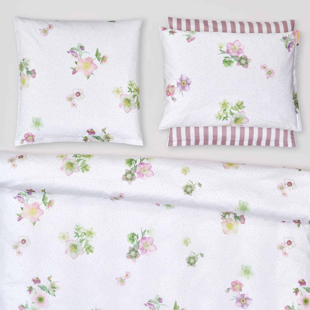 Christian Fischbacher Premium Duvet Cover Set, FLEUR SATIN