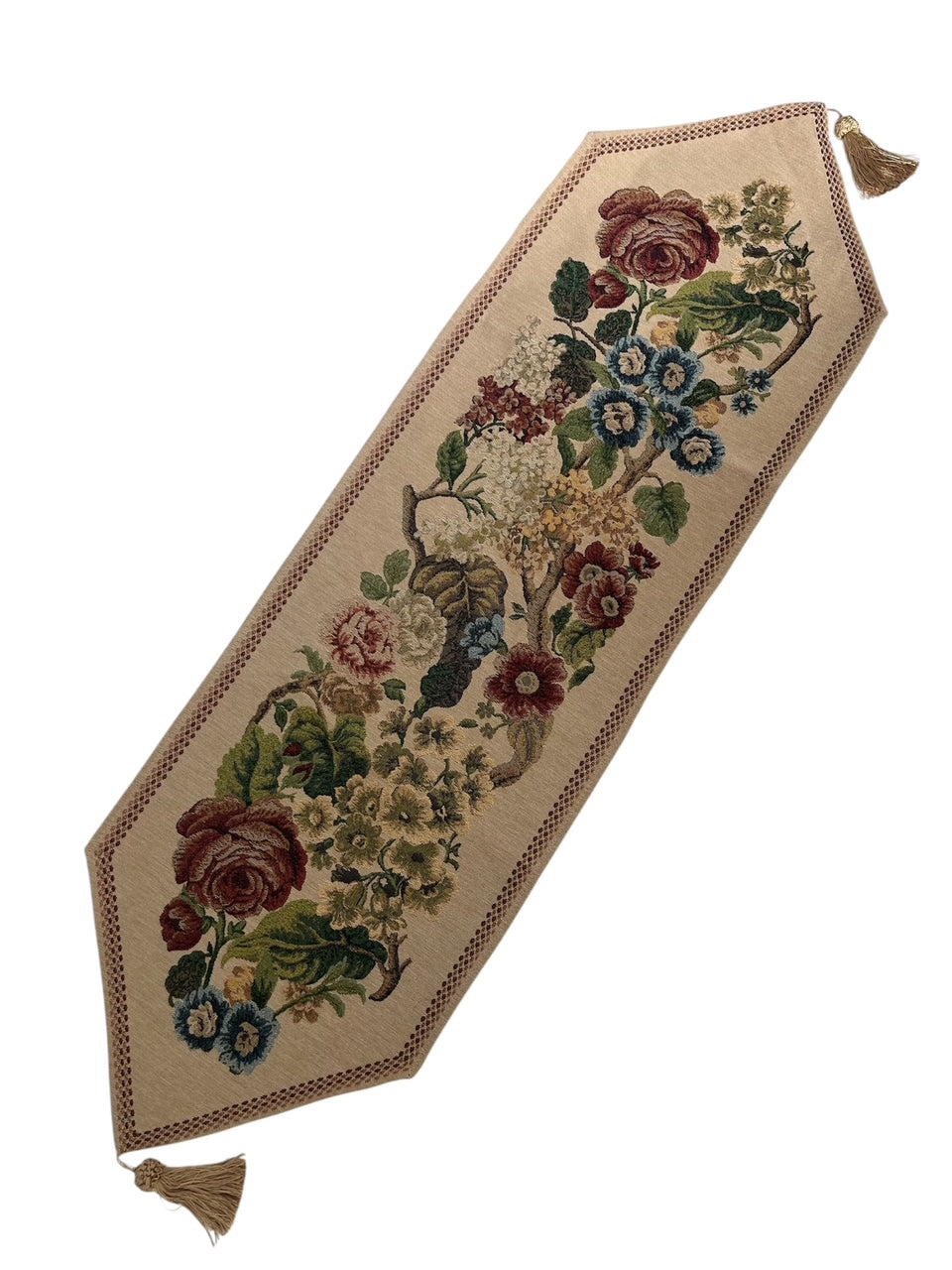 Belgian Runner Floral Beige