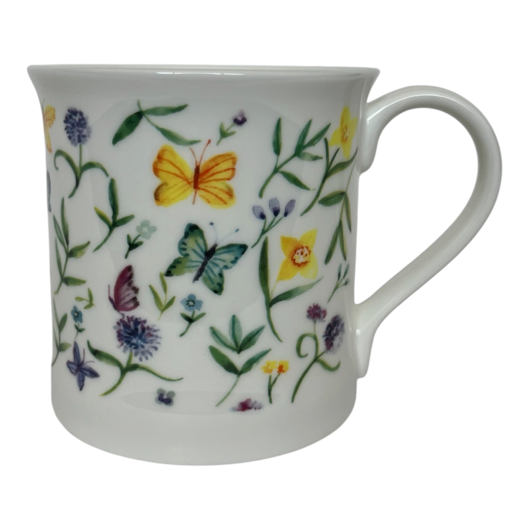 Mug Devon Butterflies and Daffodils