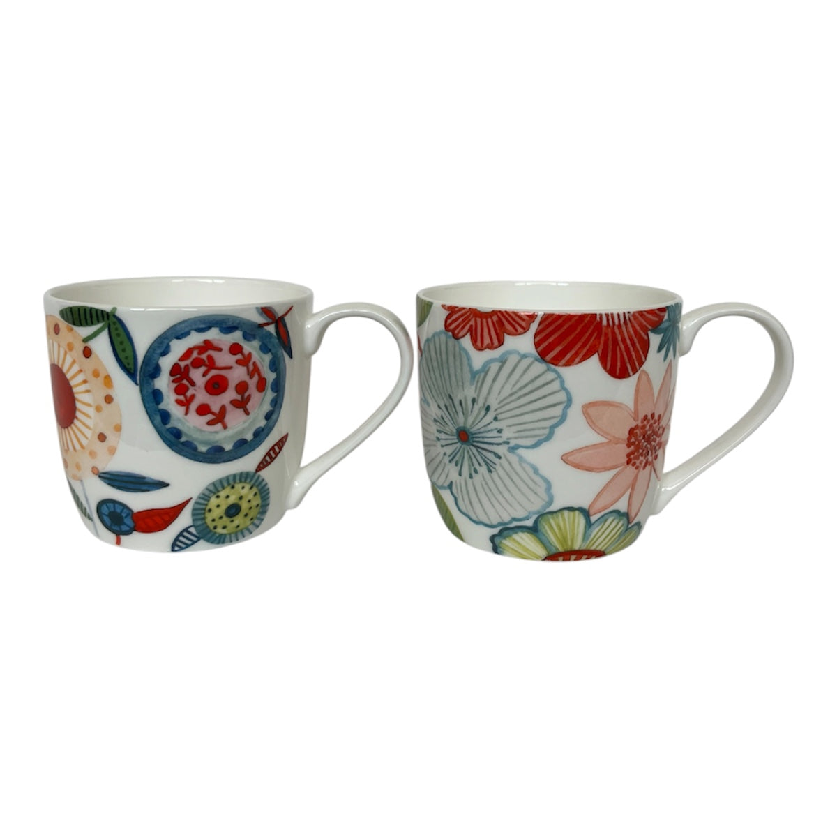 Mug Jade Retro Flowers