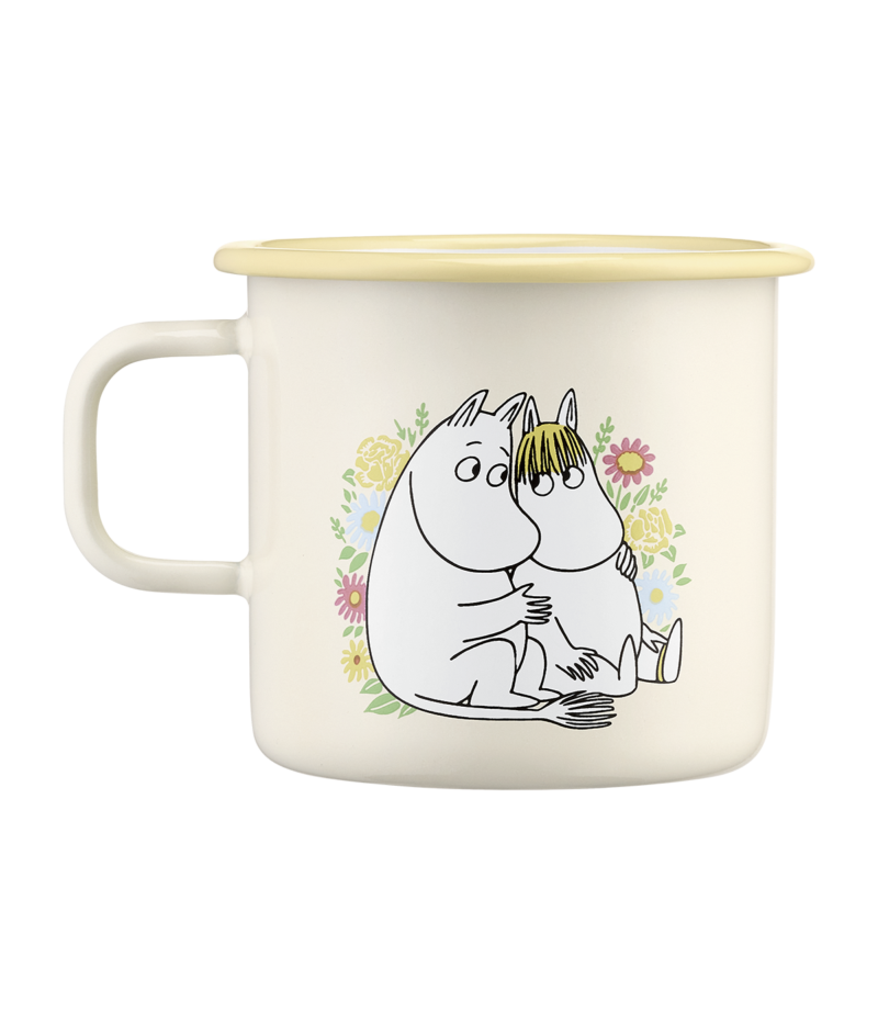 MOOMIN ENAMEL MUG, FLOWERS 18oz