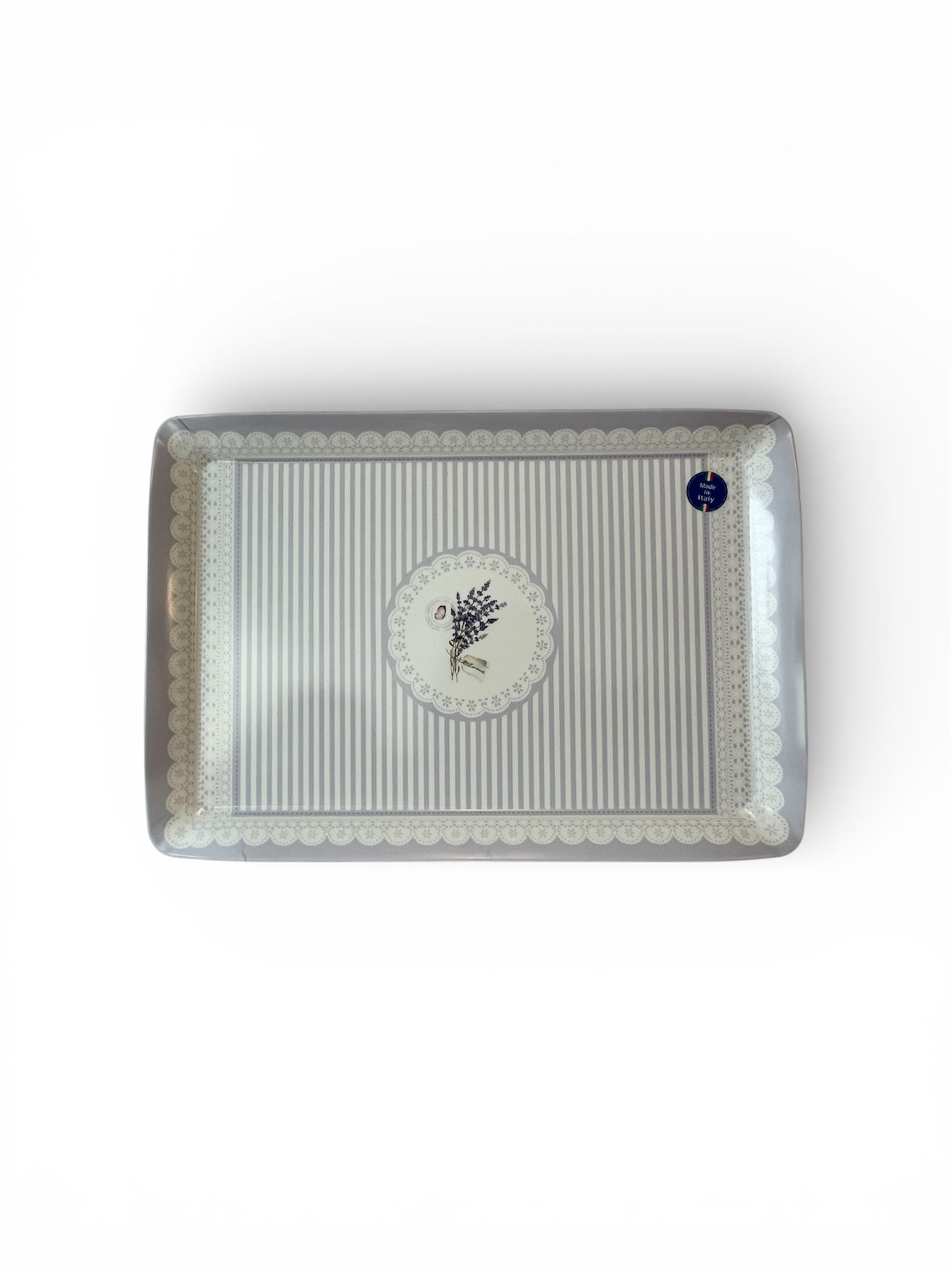 Italian Melamine Serving Tray 18x12" Lavender
