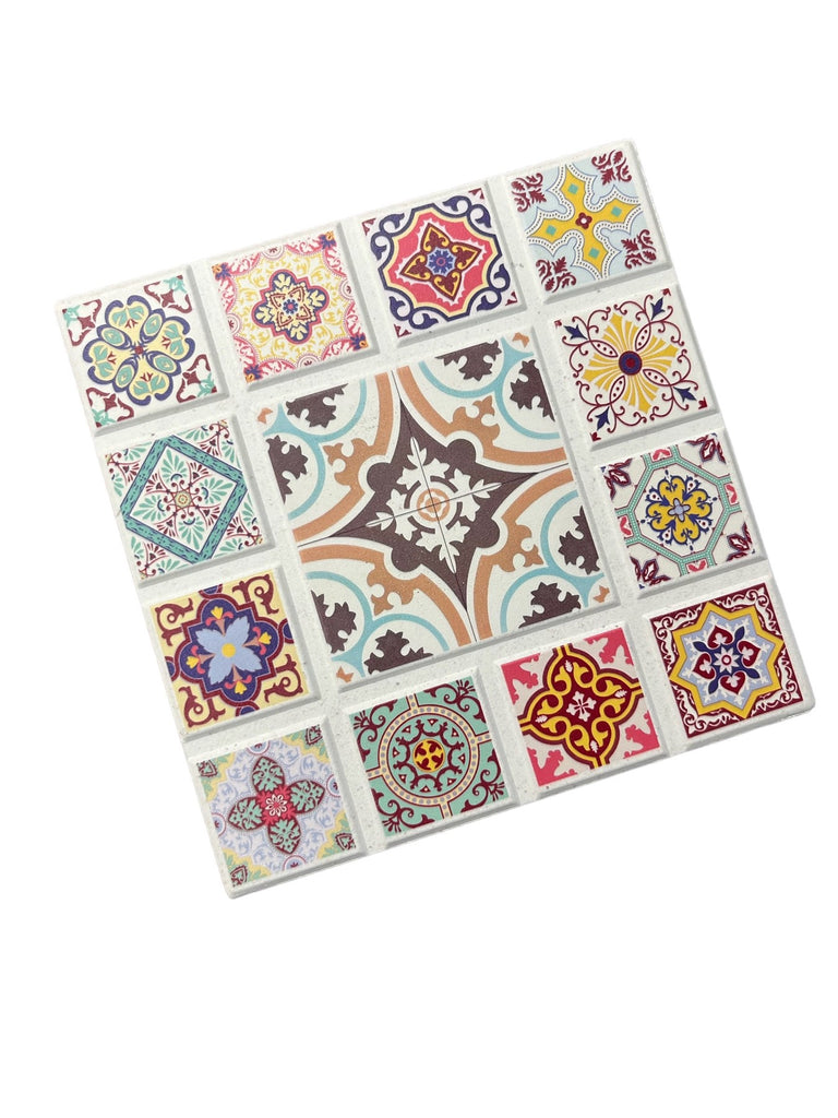 Ceramic Tile Trivet "Agadir Star"