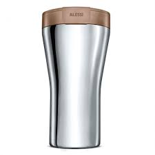 Alessi Caffa Travel Mug, Brown