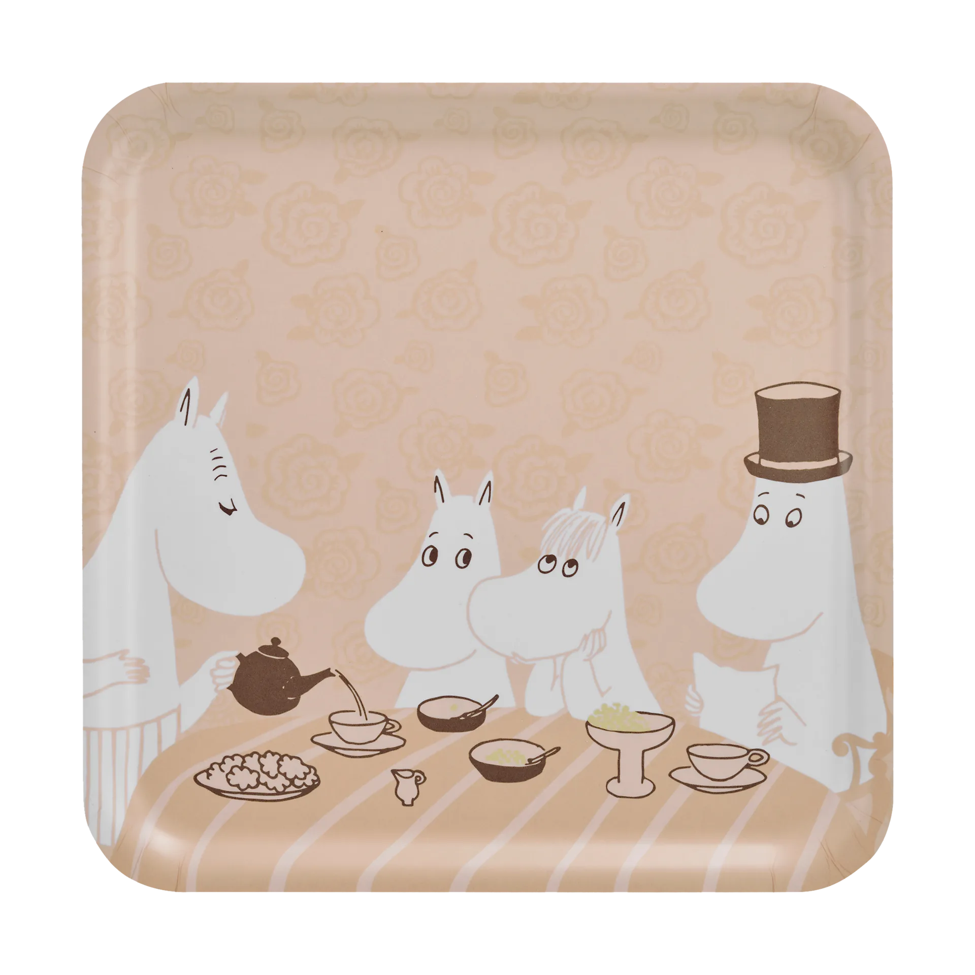MOOMIN TRAY 33X33, COFFEE TIME