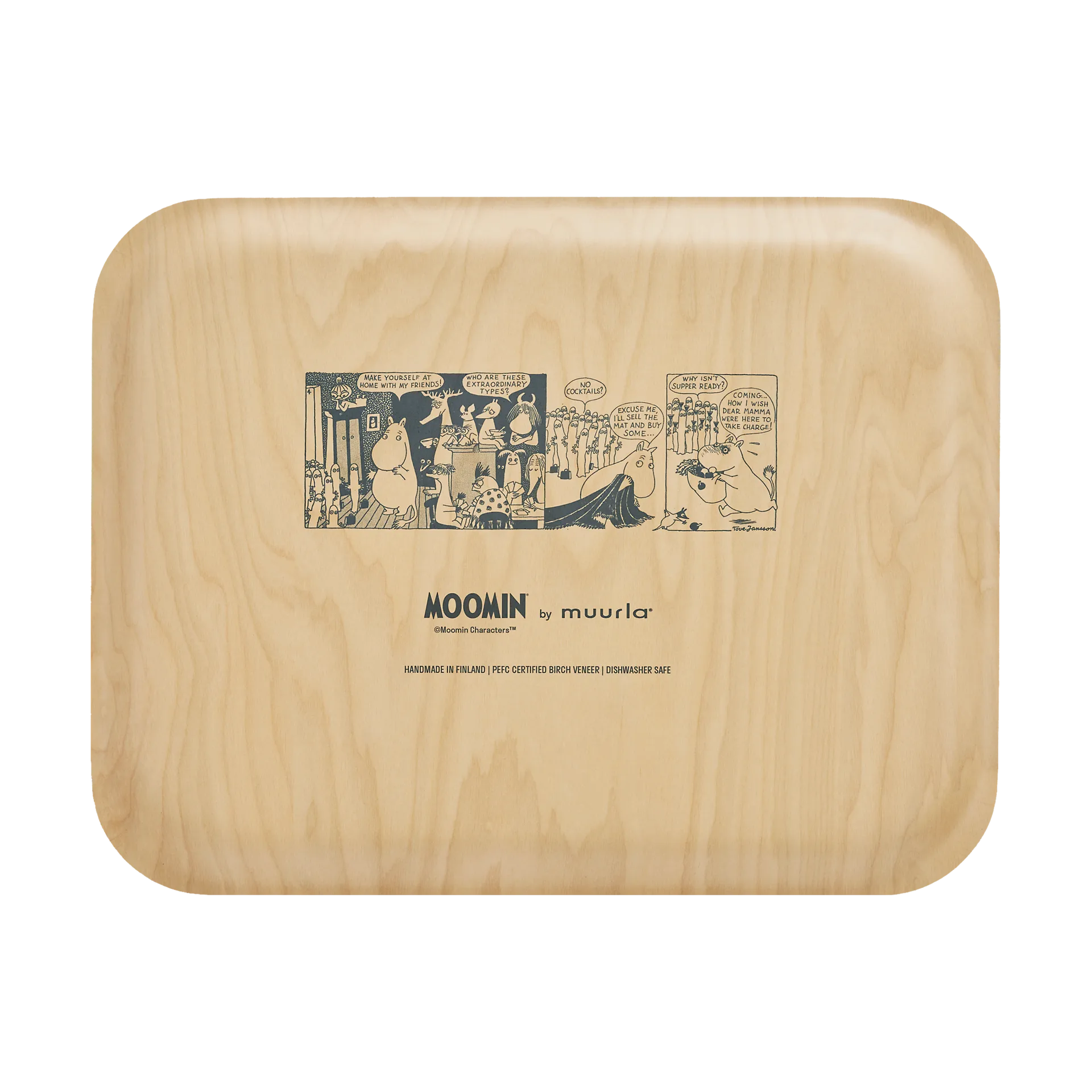 MOOMIN TRAY 36X28CM, ROOM FOR ALL