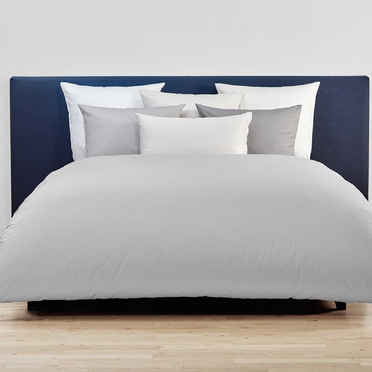 Christian Fischbacher Premium Duvet Cover Set, SATIN UNI - WHITE