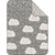 Ibena Kids Blanket - Jacquard On Cloud Nine Ivory/Grey 75x100