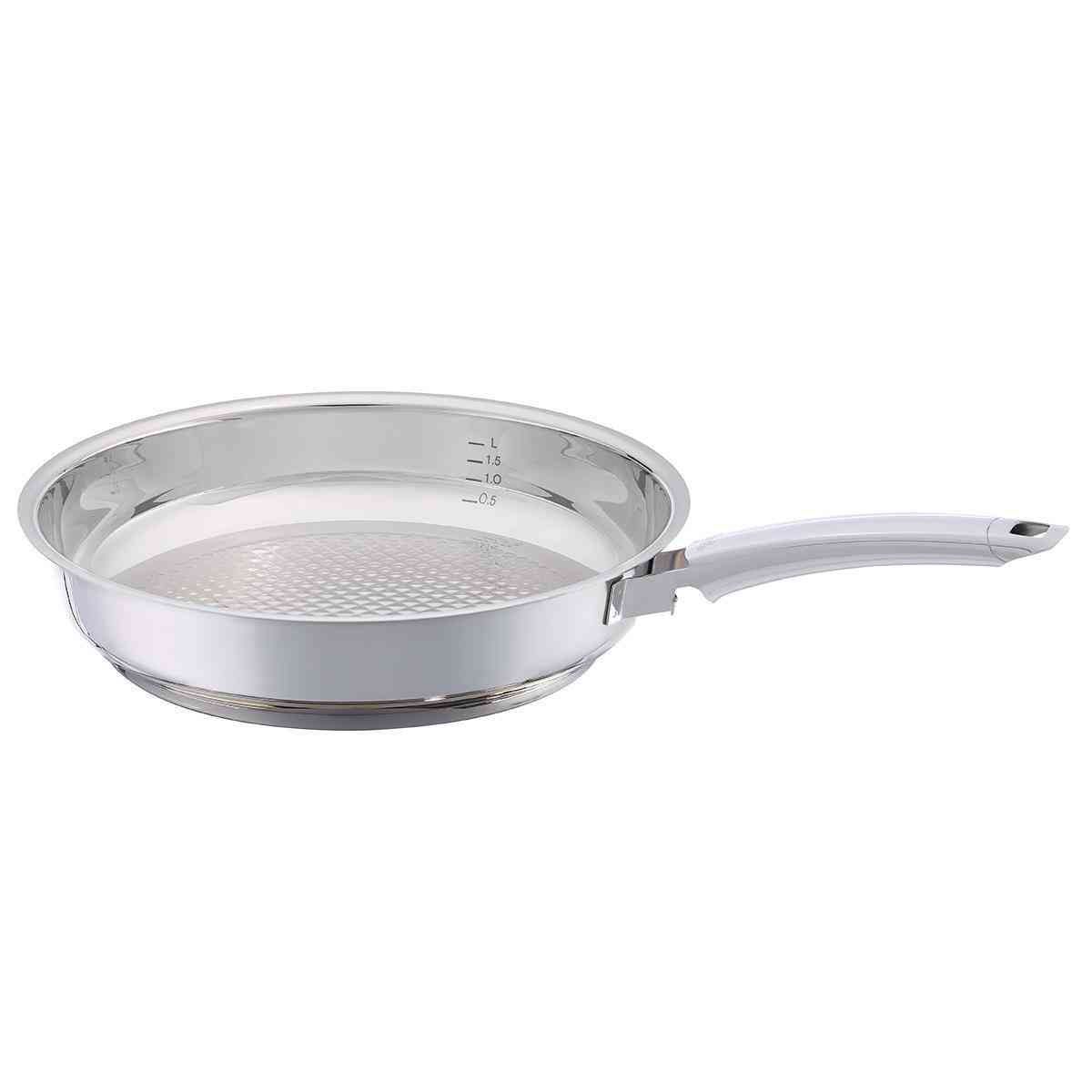 Fissler Steelux Premium Crispy Stainless Steel Induction Frying Pan 24cm