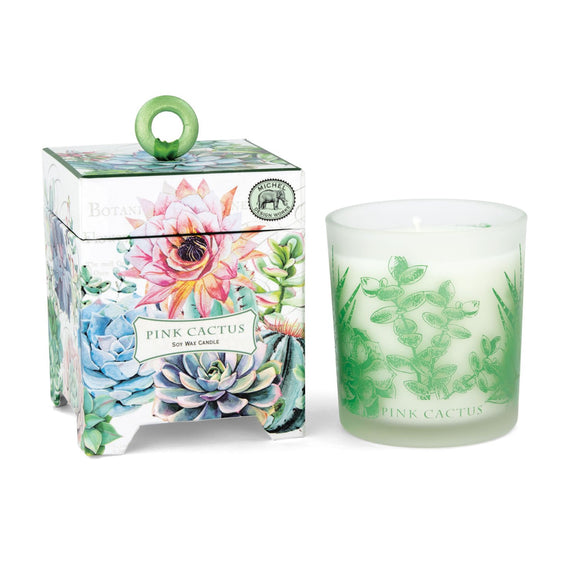 Michel Design Works Soy Wax Candle, Pink Cactus