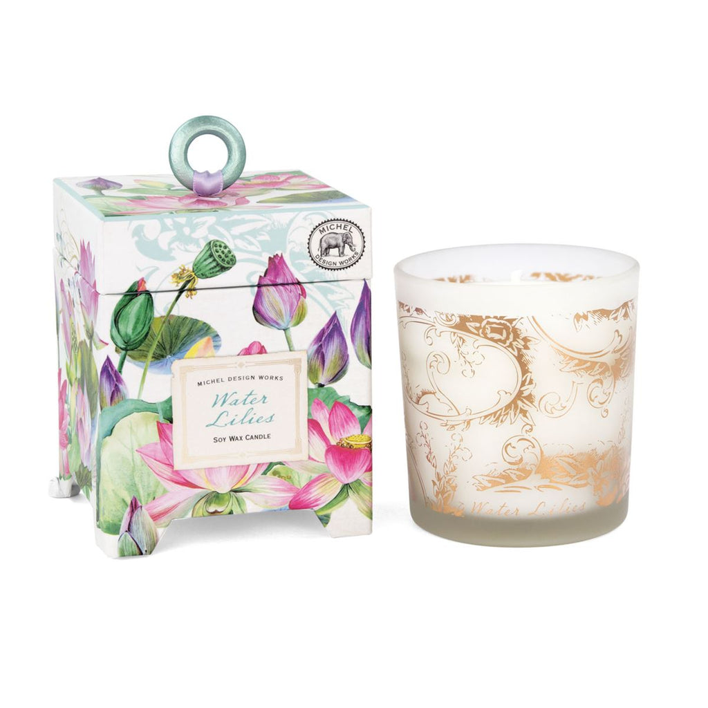 Michel Design Works Soy Wax Candle, Water Lilies
