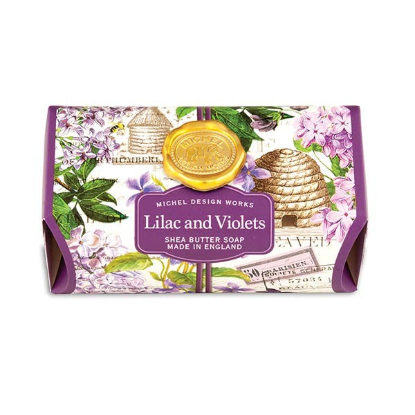 Michel Design Large Bath Soap, Lilac & Violets