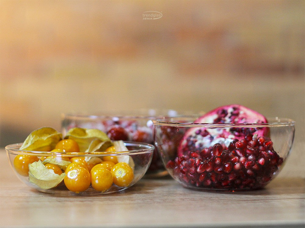 Glass Dessert Bowl Set/4