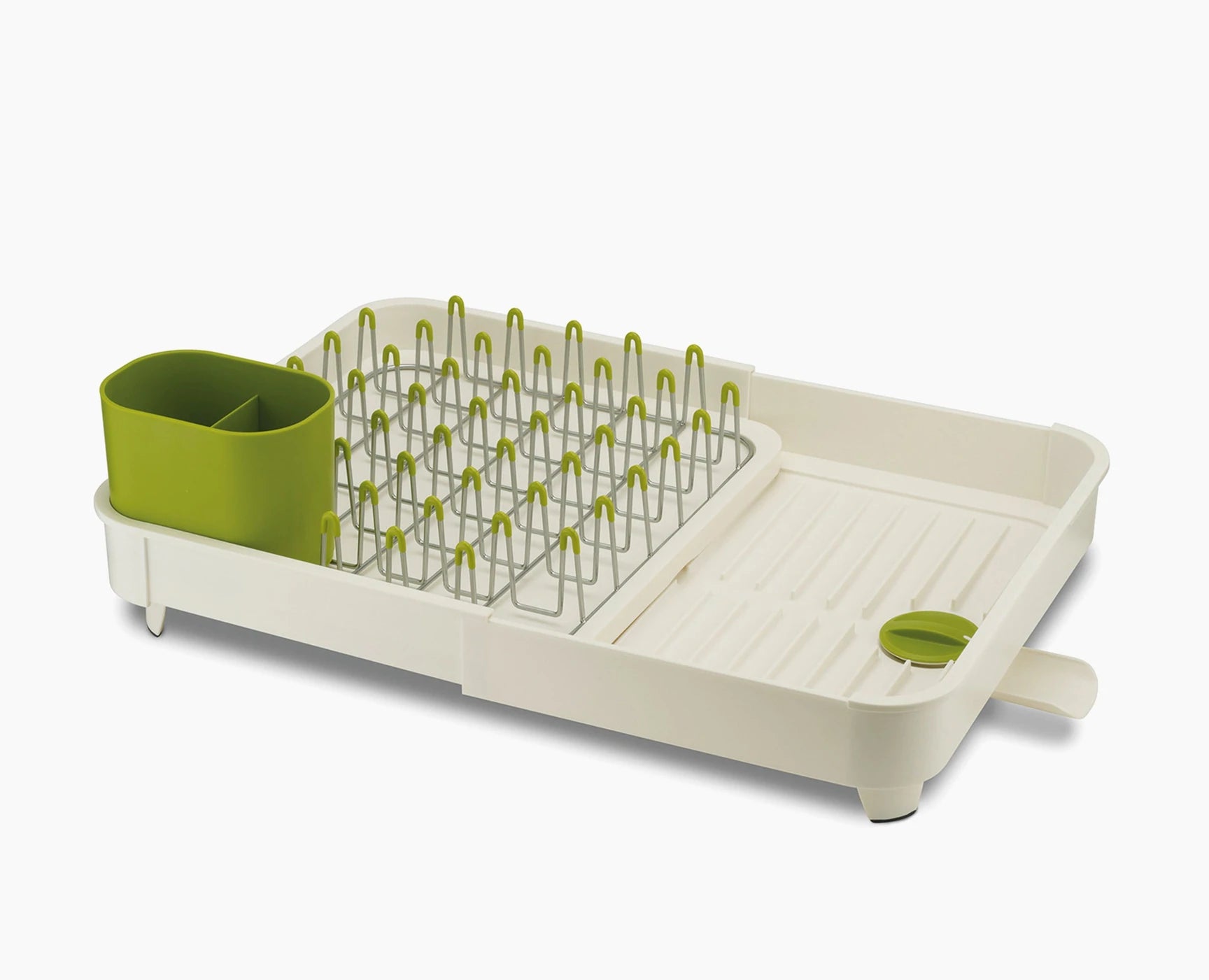 Joseph Joseph Extend Expandable Dish Rack with Draining Plug, White