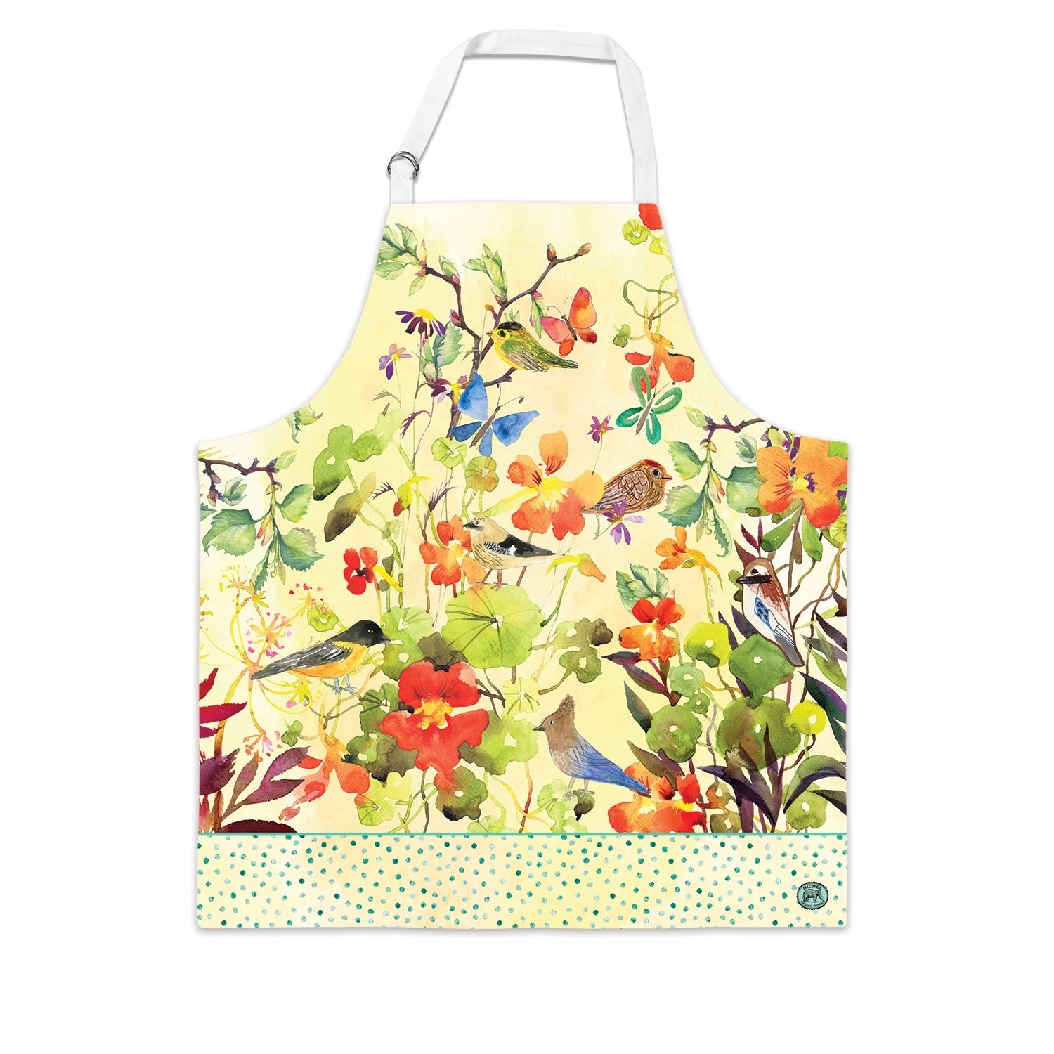 Michel Design Works Apron, Birds and Butterflies