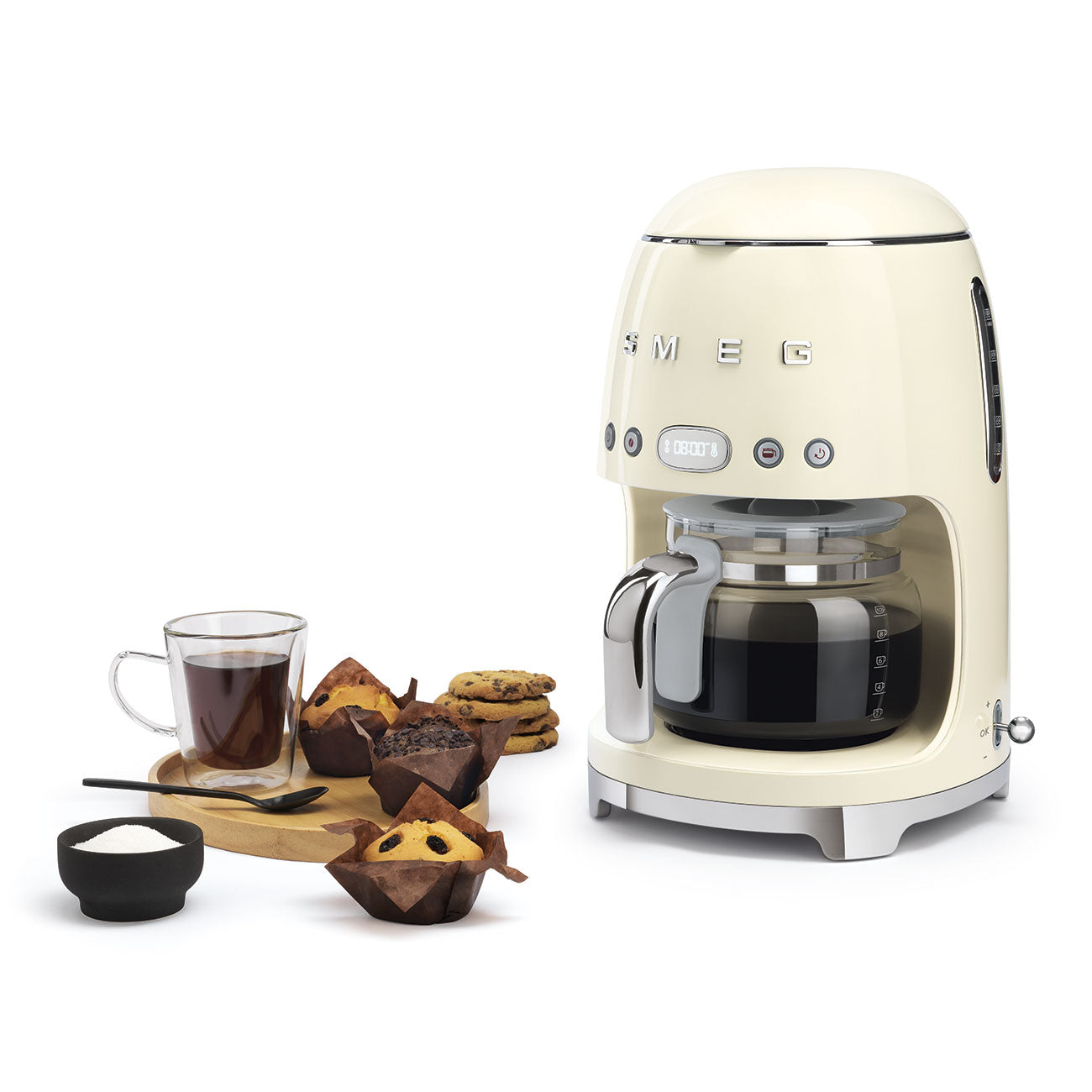 SMEG Drip Filter Coffee Machine, Cream