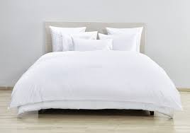 Christian Fischbacher Premium Duvet Cover Set, FINE SATIN STRIPES - WHITE