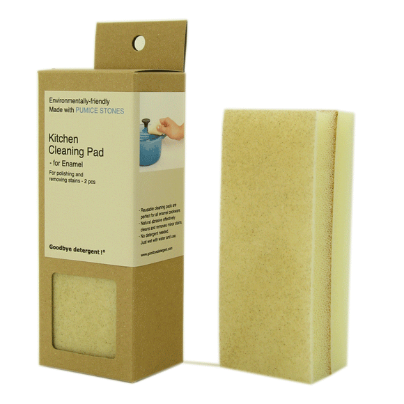 Goodbye Detergent Kitchen Cleaning Pads Enamel 2 pc