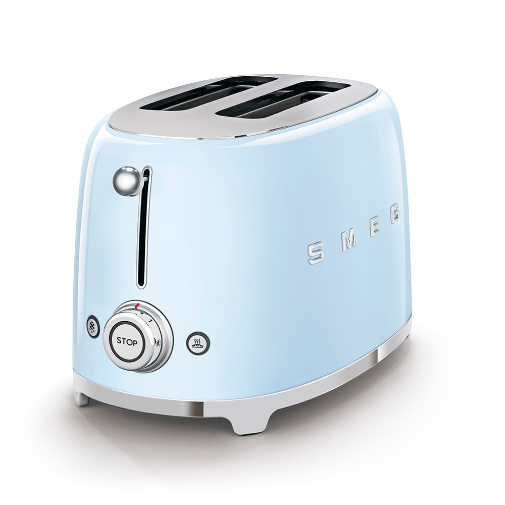 SMEG 2 Slice Toaster, Pastel Blue