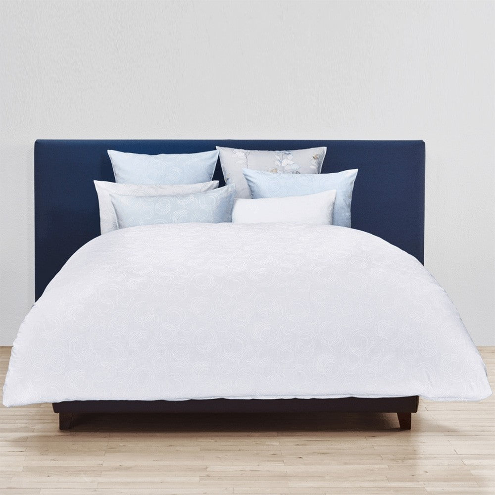 Christian Fischbacher Premium Duvet Cover Set, ACQUA JACQUARD WHITE