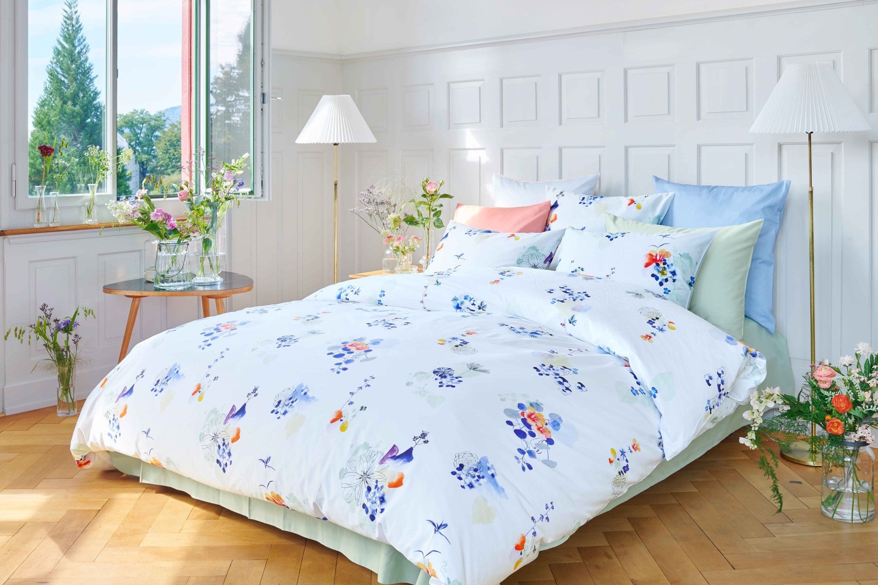 Christian Fischbacher Duvet Cover Set, VIOLA SATIN