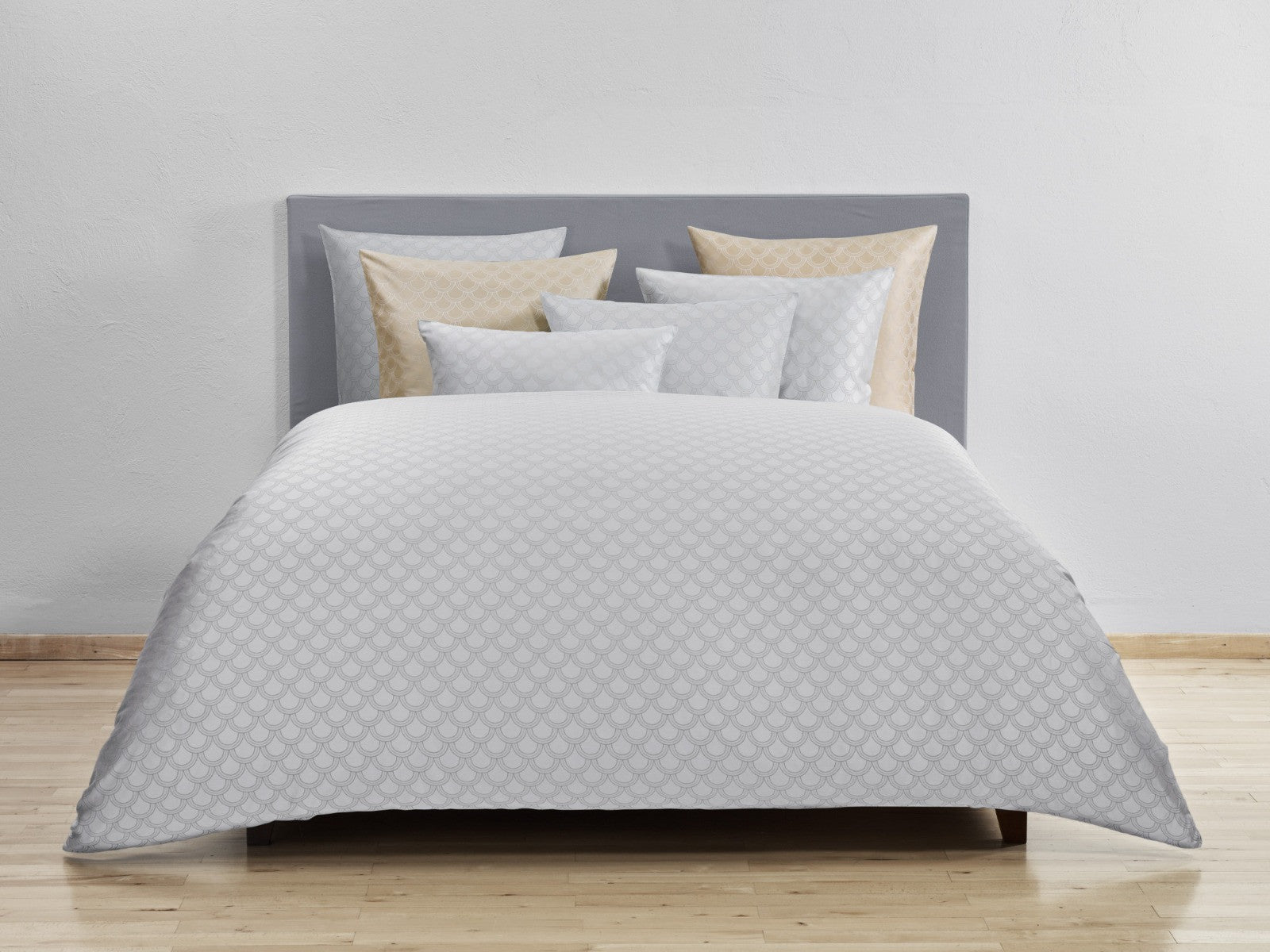 Christian Fischbacher Duvet Cover Set, BELLE EPOQUE SILVER JACQUARD