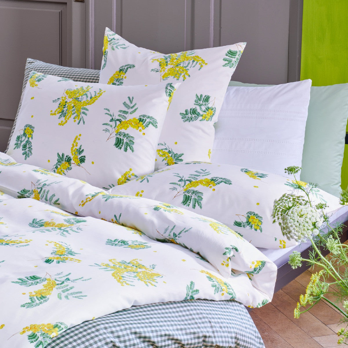 Christian Fischbacher Premium Duvet Cover Set, MIMOSA SATIN