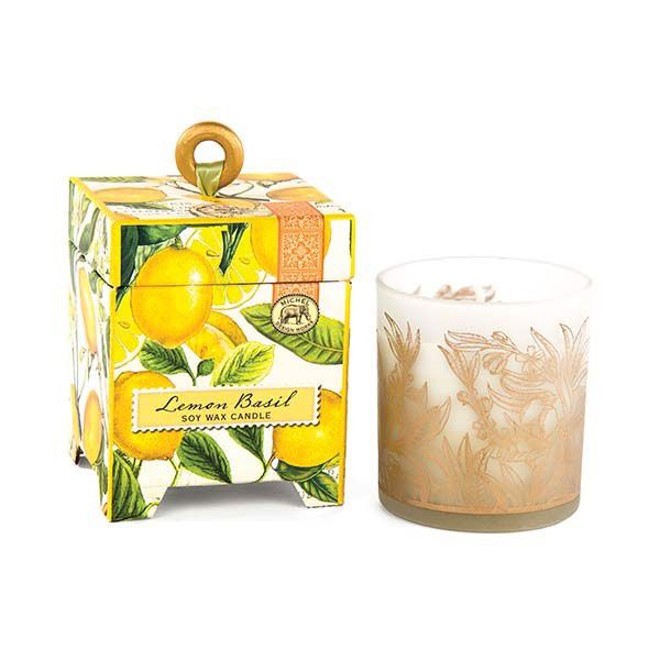 Michel Design Works Soy Wax Candle, Lemon Basil