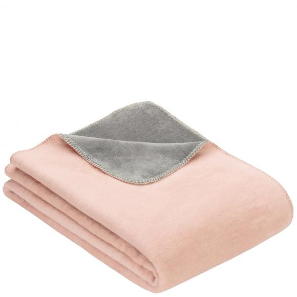Ibena Blanket - Uni DF Dublin, Pink/Grey 150x200