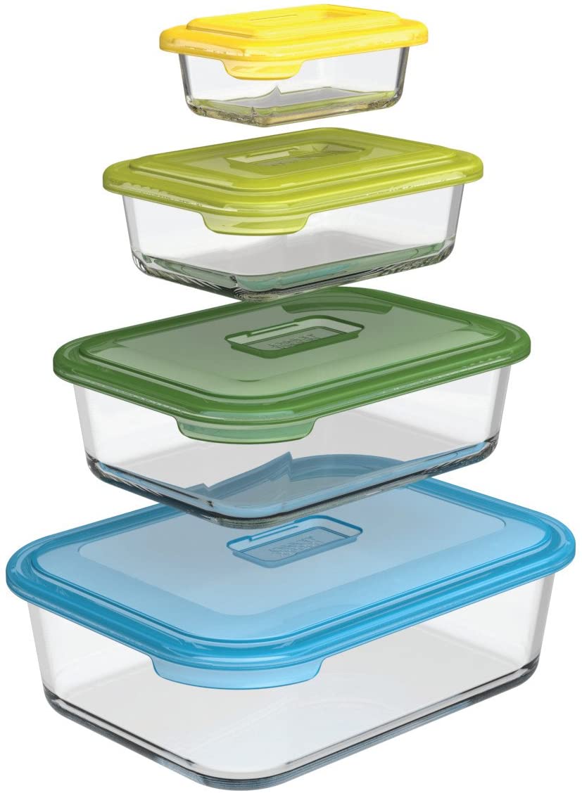 Microwave Food Storage Containers- Set of 3 Nesting Microwave
