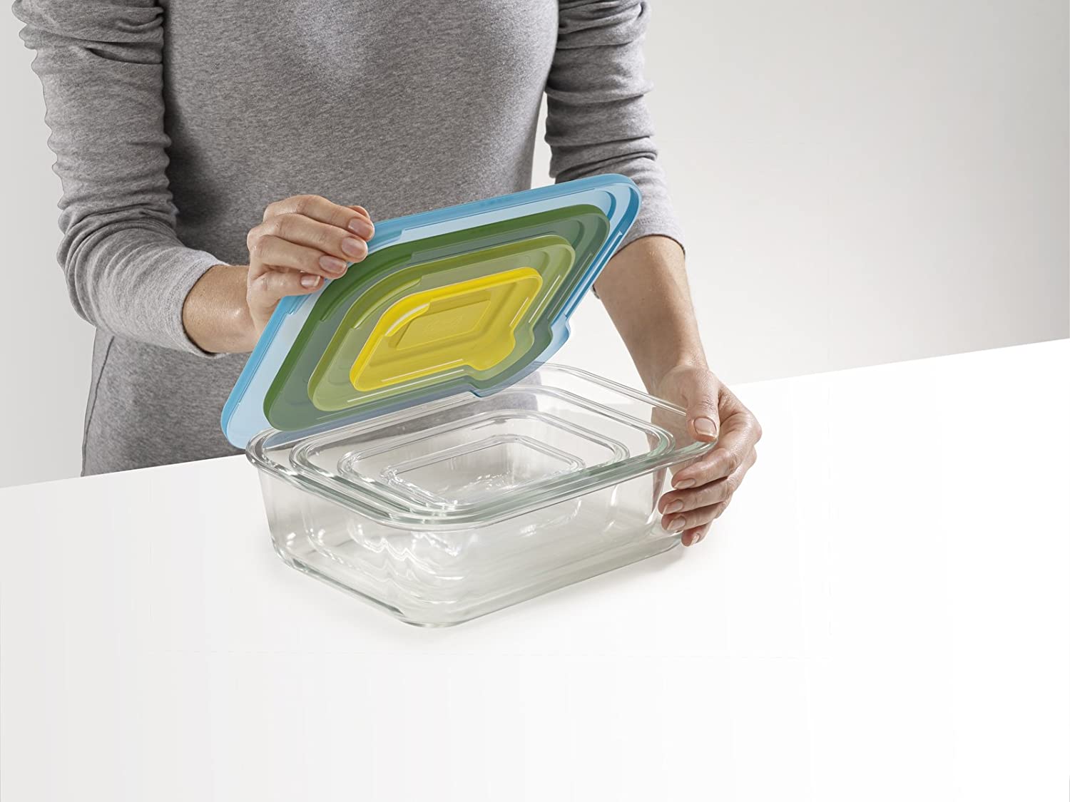 Joseph Joseph Nest Glass Storage 8pc Set