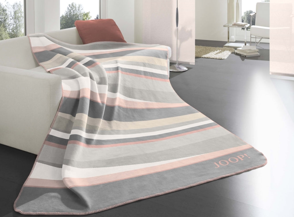 Joop! Bright Blanket, Rose/Graphite 150x200