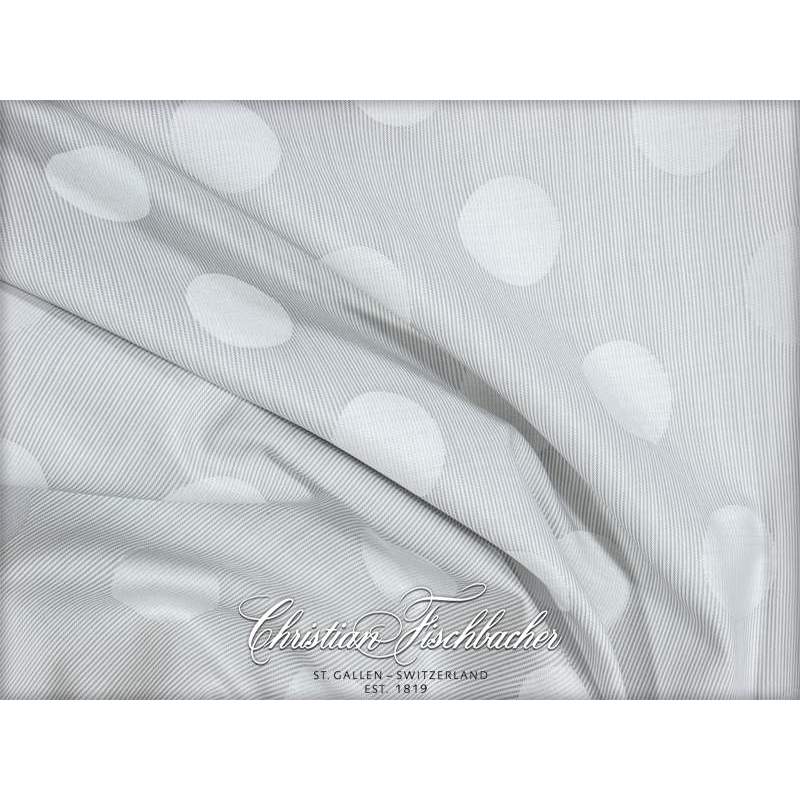 Christian Fischbacher Duvet Cover Set, POLKA JACQUARD GREY