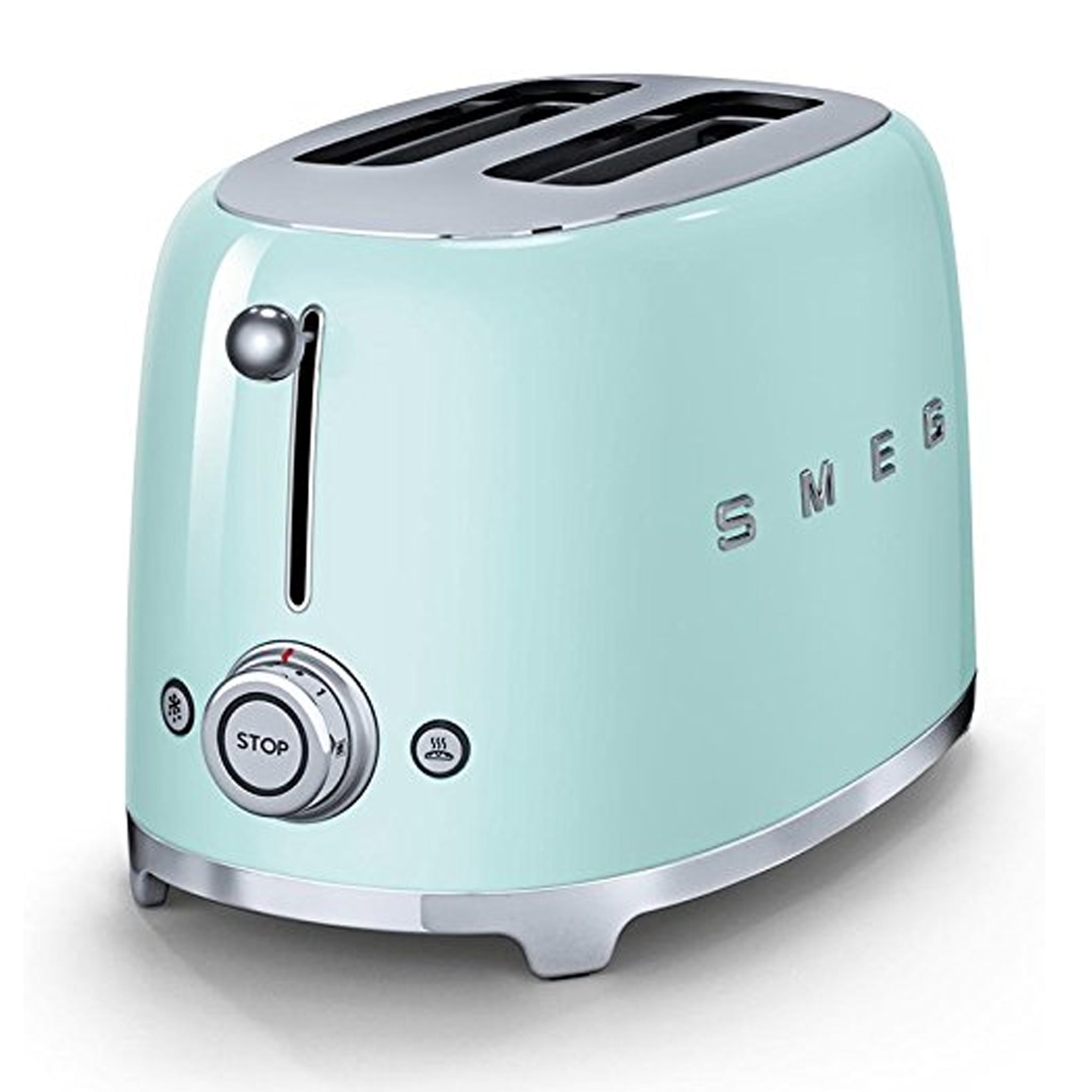SMEG 2 Slice Toaster, Pastel Green
