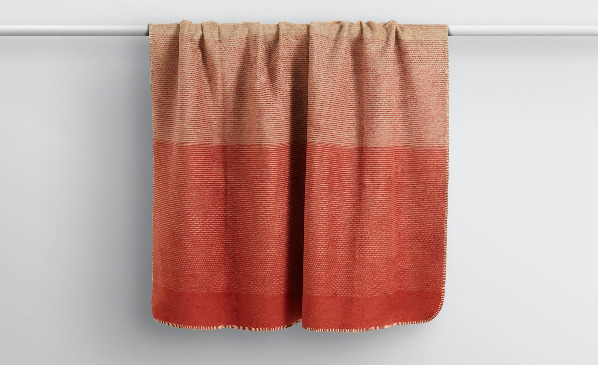 Ibena Blanket - Jacquard Toronto, Rust Brown/Brown 150x200