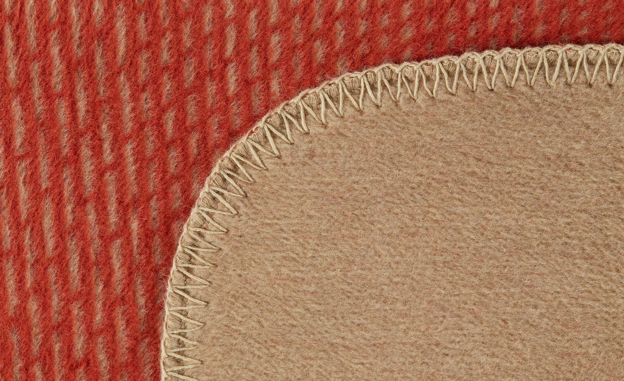 Ibena Blanket - Jacquard Toronto, Rust Brown/Brown 150x200